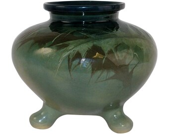 Denver Pottery Lonhuda Thistle Three Footed Vase