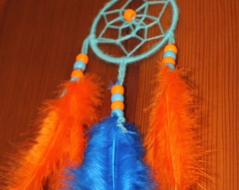 orange and blue dream catcher