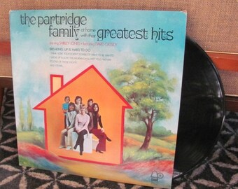 Vintage 70's "The Partridge Family at Home with Their Greatest Hits" Vinyl Record Album - 1972 - Shirley Jones - David Cassidy - 70's TV