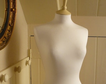 Display Mannequin Full Size Vintage Style Clothes Dress Form - Ivory