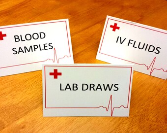 28 Instant Download Hospital Themed Food Tents