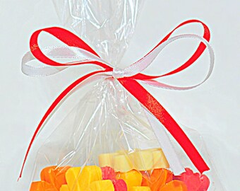 Gusseted Poly Bags -- 2-1/2 x 1-1/4 x 7-1/2 -- 100 bags --1.5 mil - Merchandise DIY Packaging Supplies, Wedding/Party favor bags(5837)