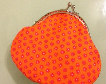 NEW Coin Purse - Cotton Fabric with Metal Frame