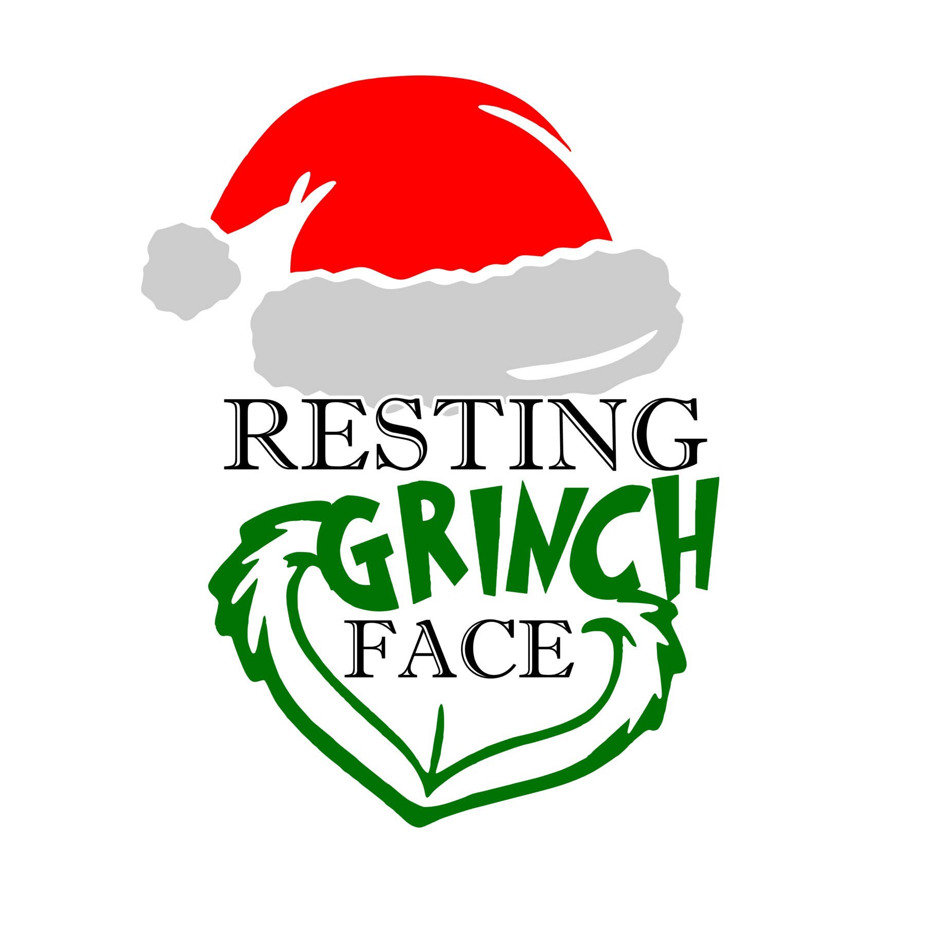 Download Resting Grinch Face SVG File Christmas SVG The Grinch SVG