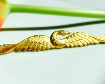 Gold Swan Bobby Pin Gold Hair Pin Bridal Hair Pin Hair clip Hair Accessories Woodland Wedding Bird Bobby Pin Woodland Bride Swan Hair Clip
