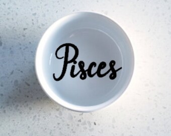 Pisces | Ring Dish | Trinket Dish | Mini Ring Dish | Bride Ring Holder | Jewelry Dish | Jewelry Holder