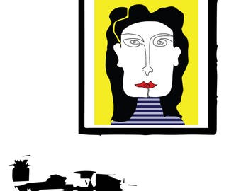 Woman graphic design print II