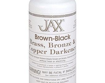 Jax Brown/Black Darkener for Copper, Brass & Bronze 16oz Bottle (PM9103) (UPS)