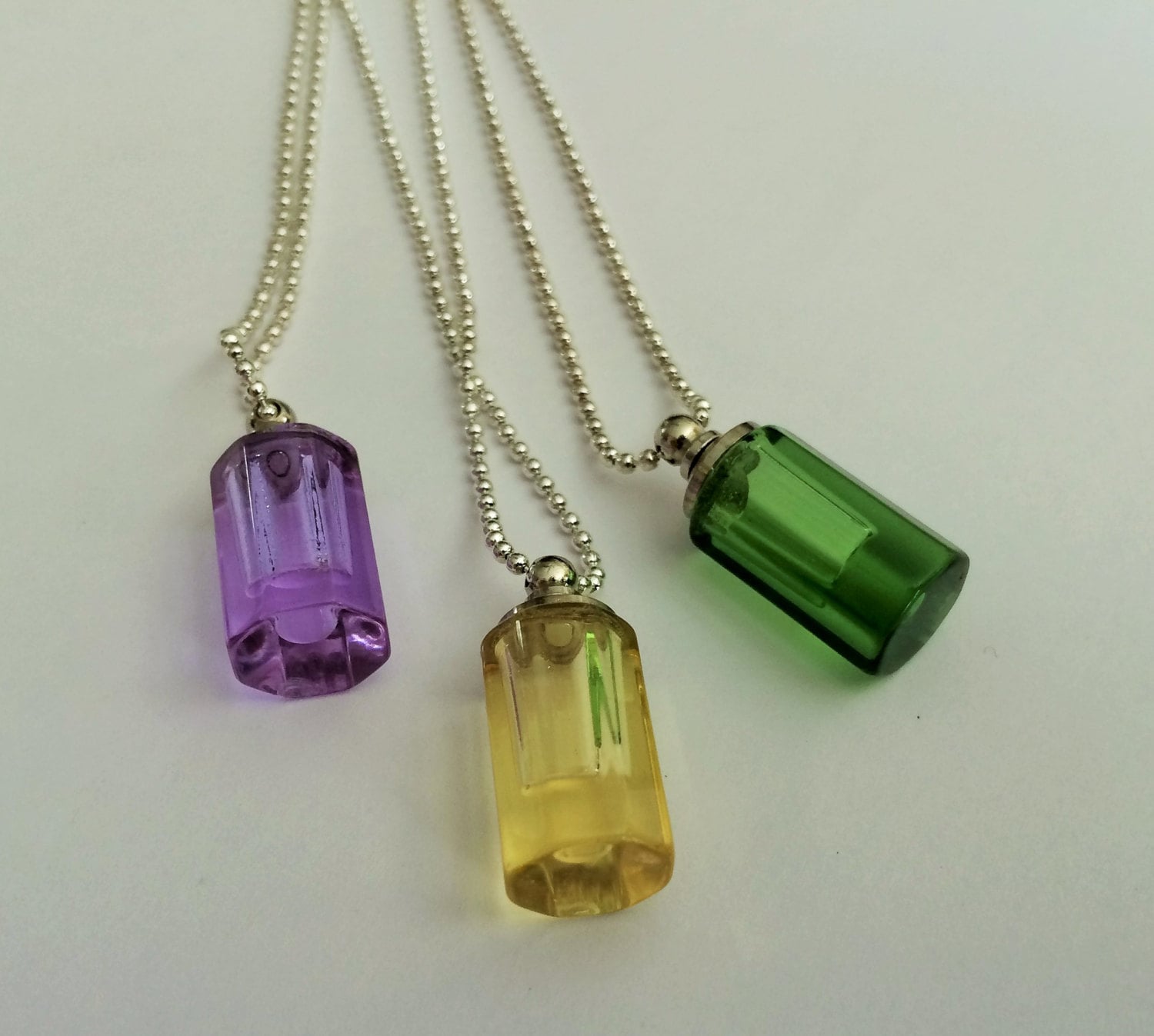 Glass Vial Necklace / Memory Necklace / Fillable Glass Bottle