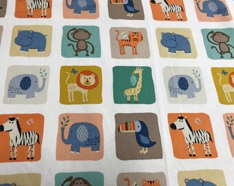 Baby Jungle Block, The Henley Studio, Makower UK - 1 yd