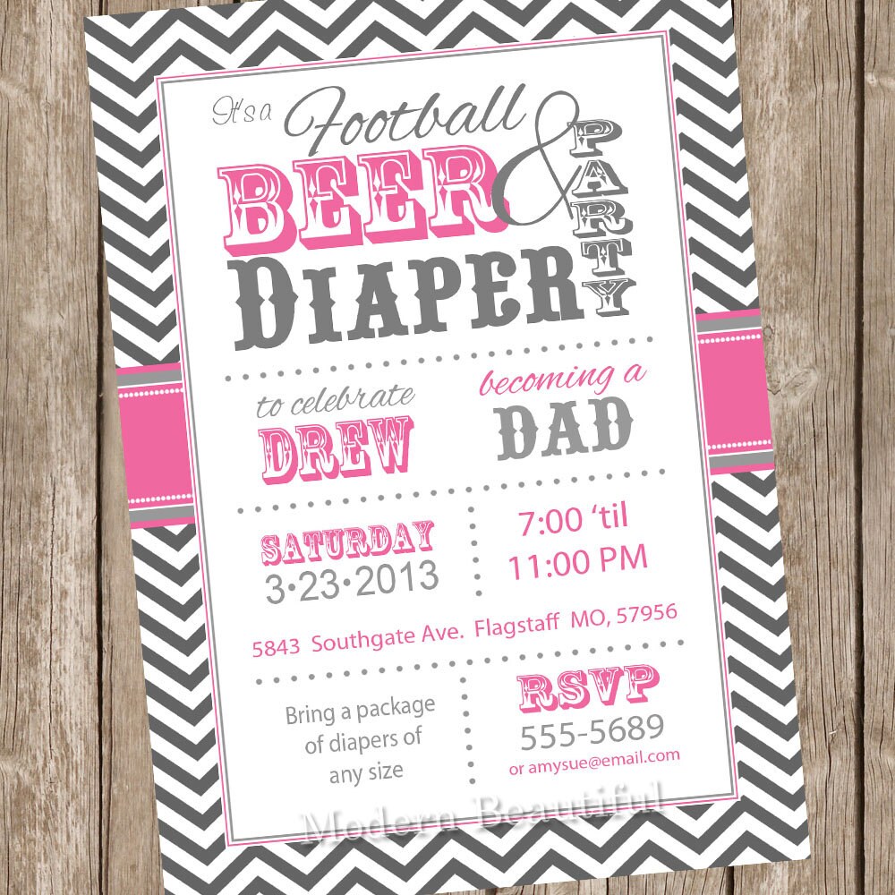 diaper shower invitations