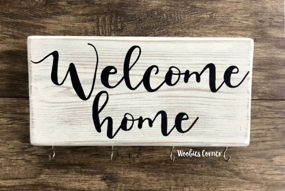 Entryway key holder Welcome home key rack Key holder for