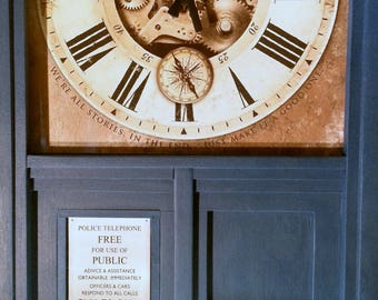 TARDIS Inspired Wall Clock