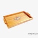 Vintage Handmade Wood / Glass Tray