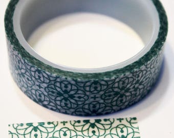 Turquoise Flower Washi Tape