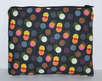 Pipe Pouch, Disco Lights Bag, Pipe Case, Pipe Bag, XL Zipper Bag, Padded Pipe Pouch, Hipster, Stoner, 420, Gadget Bag, 7.5" x 6" - X LARGE