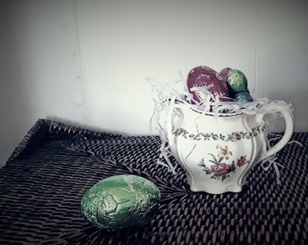 Vintage China Jug/ Ridgeways / Floral Jug/ High Tea / Shabby Chic / Antique / English China / Porcelain
