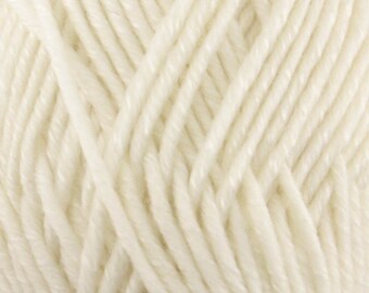 Chunky Melody White Wool Yarn Bulky 100g/skein