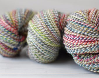 Handspun Yarn - worsted weight, 3 ply, superfine merino, wool, 836 yards, 12 ounces