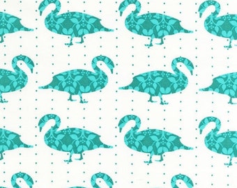 Laurie Wisbrun, Modern Whimsy Goose Fabric in Park , 1/2 yard