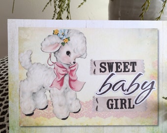 Item #66 Baby Greeting Card - Sweet Baby Girl - Children are a gift from the Lord Psalm 127:3