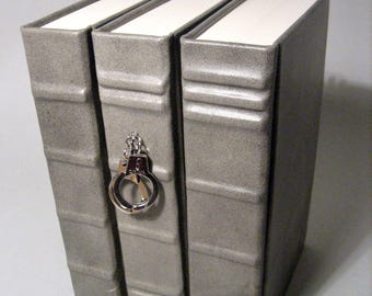 Fifty shades of grey S L James 1-3 luxury leatherbinding unique #660