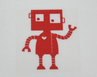 Pattern/transfer in flex fusible red robot