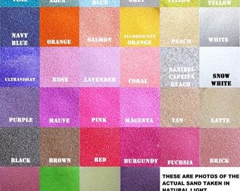 Unity Sand Samples ~ Includes 10% Discount coupon code for Sand Purchases ~ Over 150 colors to choose from