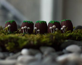 Dread bead with mushrooms/ dreadbeads/ dread accessories/