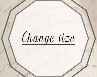 Size of print change