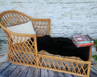 Vintage Rattan Lounge Chair/ Accent chair/ Bamboo chair/ LOCAL P/U Chicago, Il area or Your Shipper!!!