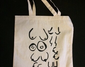 Boob Tote Bag--Available in two colours!