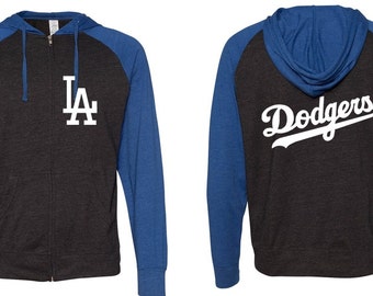 Los Angeles Dodgers Zip Up Hoodie - Dodgers Hoodie - Dodgers Zip Up