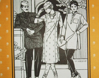Folkwear 135 Jewels of India Kurta Shirt Kamiz Tunic Sewing Costume Pattern