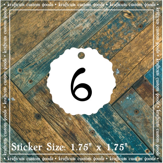 Flip Flop Size Tags #804 - Wedding Reception, Anniversary Party or Birthday Party Qty: 30 Tags