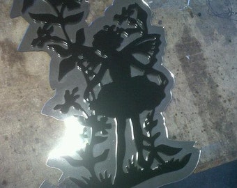 fairy silhouette mirrored