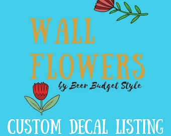 Custom Mini-Set of five (5) Decals Organization Stickers