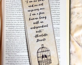 Jane Eyre Charlotte Bronte Quote Bookmark