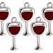 BULK 10 or 20pc Pkgs Wine Glass Charms - Tropical Coctail Charms - Drink Charms - Wine Glass Bracelet Charms (SP22339)