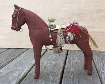 1951 Wooden Horse from Juarez, Mexico