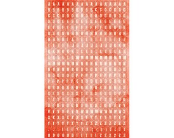 Glitz Design Hello Friend Teeny Alphas - Coral -- MSRP 3.00