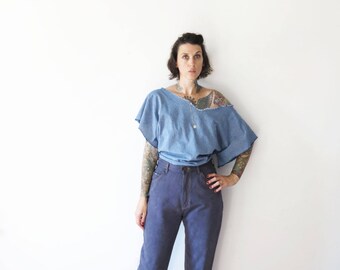 vintage 90s revived and dyed gray goddess lee high waisted mom jeans// 28w