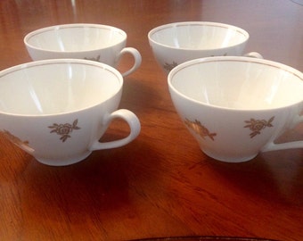 Vintage 60's BA ARIA Tea / Coffee Cups - Set of 4