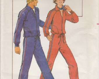 70s Warm Up Suit Pattern Butterick 5199 Size 12/14 Uncut