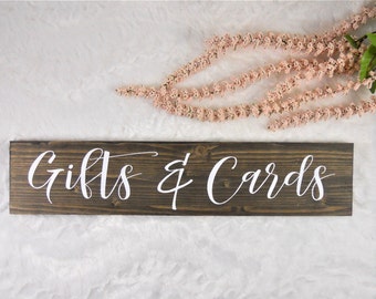 Cards and Gifts Sign | Wedding Cards and Gifts Sign | Wood Cards and Gifts Sign | Wooden Cards and Gifts Sign | Rustic Cards and Gifts Sign