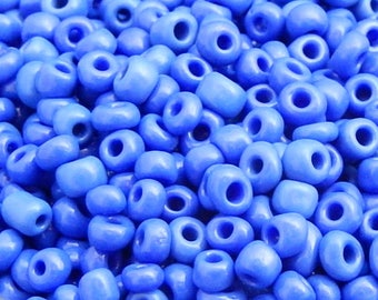250 blue seed beads