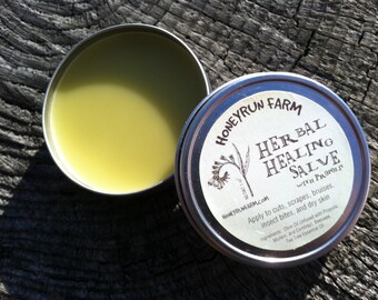 Herbal Propolis Salve - Beeswax Salve made with propolis and herbs, 1 oz.