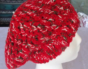 crochet slouchy beret for women