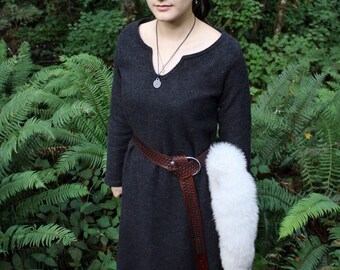 Wool Viking Dress Garb, Serk, Heavy Weight, Norse, SCA, HEMA, LARP Comic Con Knotwork Trim Celtic Slavic Camping Reenactment