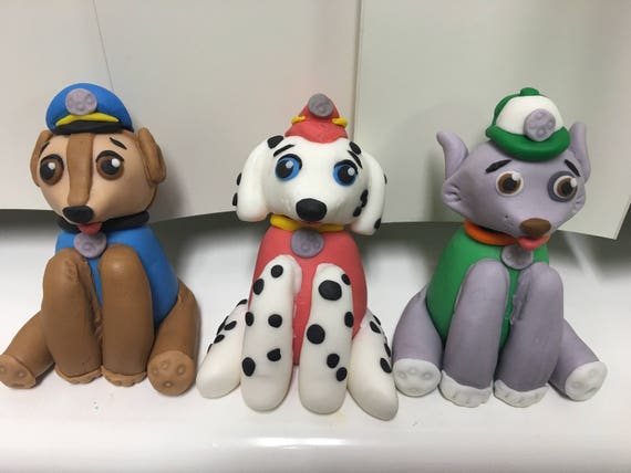 Chase Paw Patrol Fondant Cake Topper